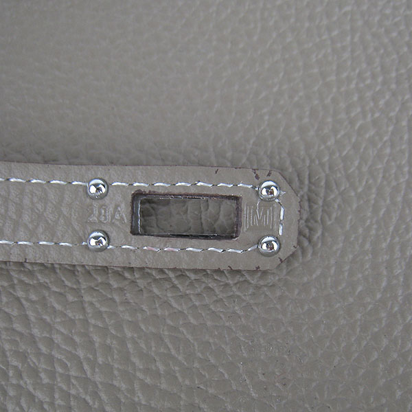 High Quality Hermes Kelly Long Clutch Bag Grey H009 Replica